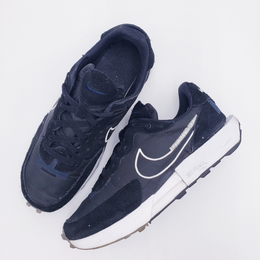 Nike Women's Fontanka Waffle Gum Shoes Sneaker Low Top Black  Size 11.5‎